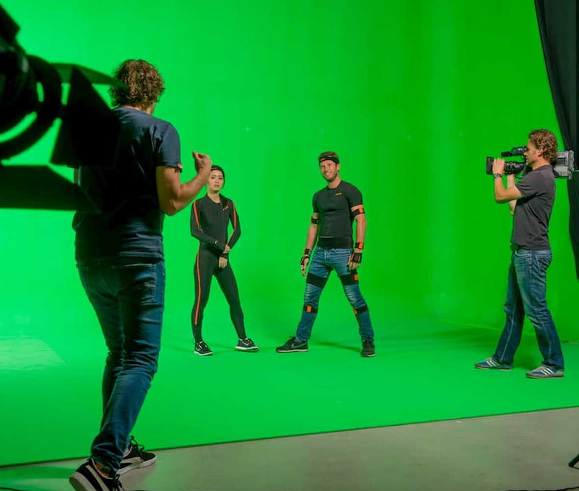 MVN Animate green screen shoot